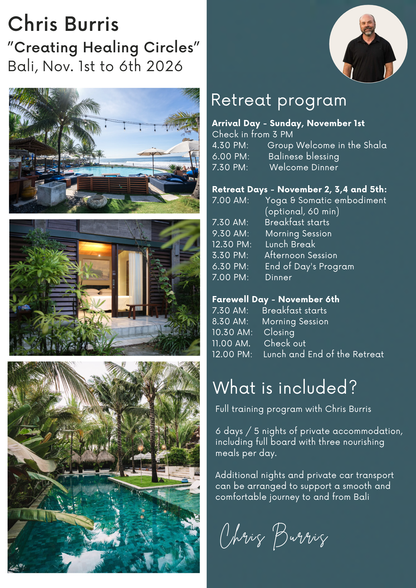 Creating Healing Circles® | IFS Group Facilitation Retreat with Chris Burris - DEPOSIT (995 USD)